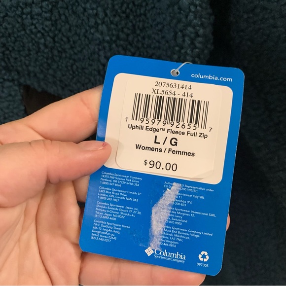 Columbia women’s Uphill Edge Fleece Full-Zip Pullover NWT - Picture 3 of 6